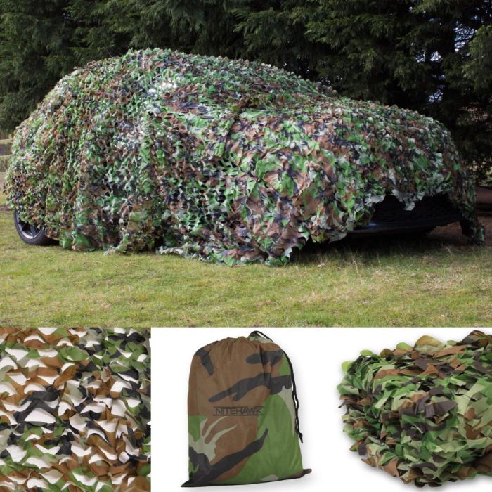 Nitehawk Woodland Camo Ghost Net Hunting/Shooting Camouflage Hide Netting