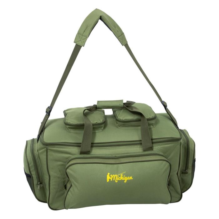 Michigan Large Olive Green Fishing Carryall Bag Insulated Pike